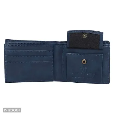 Keviv? Genuine Leather Wallet for Men EXTRANAL Card Holder Wallet (Blue)-thumb4