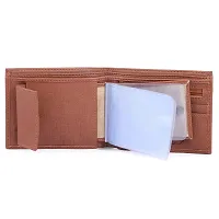 Kevivreg; Artifical Leather Wallet for Men/Men's Wallet (Tan)-thumb3