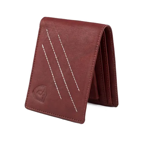 Keviv? Genuine Leather Wallet for Men || Men's Wallets || (Red)