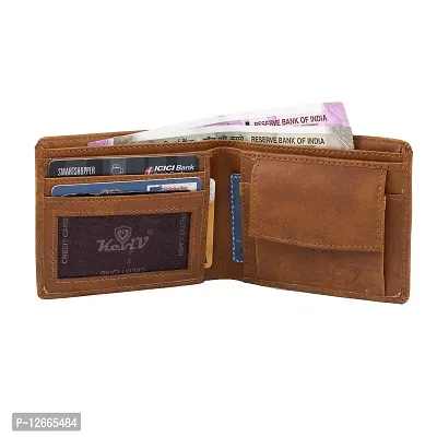 Keviv? Genuine Leather Wallet for Men || Men's Wallet || (Tan)-thumb2