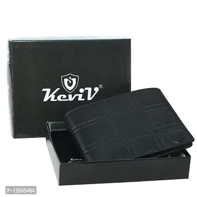 Keviv? Genuine Leather Wallet for Men (GW115-A) (Black)-thumb5