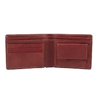 Keviv? Men's Genuine Leather Wallet / Purse (Red)-thumb1