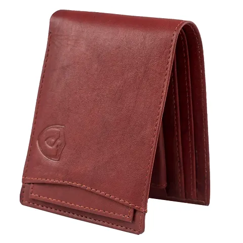 Kevivreg; Genuine Leather Wallet for Men / Men's Wallets (Red)