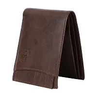 Kevivreg; Genuine Leather Wallet for Men (GW120-A) (Brown)-thumb4