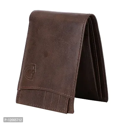 Kevivreg; Genuine Leather Wallet for Men (GW120-A) (Brown)-thumb5