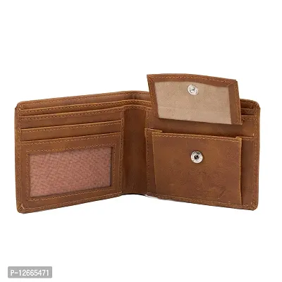 Kevivreg; Genuine Leather Wallet for Men || Men's Wallet || (Tan)