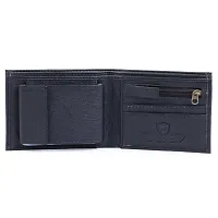 Kevivreg; Artifical Leather Wallet for Men/Men's Wallet (Black)-thumb2