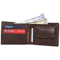 Kevivreg; Genuine Leather Wallet for Men (GW120-A) (Brown)-thumb2