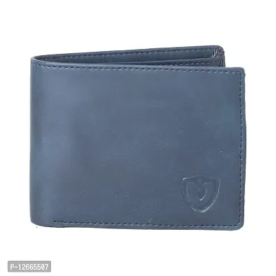 Keviv? Genuine Leather Wallet for Men / Men's Wallet (Blue)