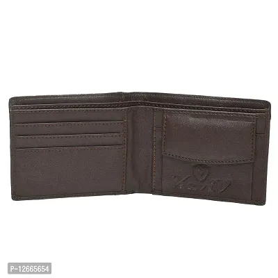 Keviv? Genuine Leather Wallet for Men (GW116-A) (Brown)-thumb2