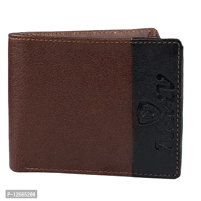 Kevivreg; Genuine Leather Wallet for Men (Tan)-thumb2