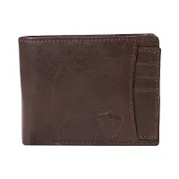 Kevivreg; Genuine Leather Wallet for Men (GW120-A) (Brown)-thumb1