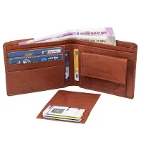 Kevivreg; Genuine Leather Wallet for Men / Men's Wallets (Brown)-thumb2