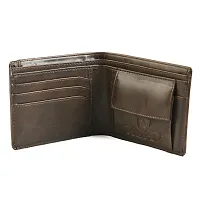 Keviv? Genuine Leather Wallet for Men EXTRANAL Card Holder Wallet (Brown)-thumb3