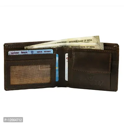 Keviv? Genuine Leather Wallet for Men || Men's Wallets || (Brown)-thumb4