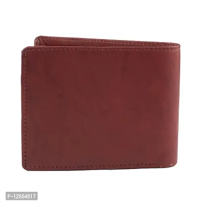 Keviv? Men's Genuine Leather Wallet / Purse (Red)-thumb5