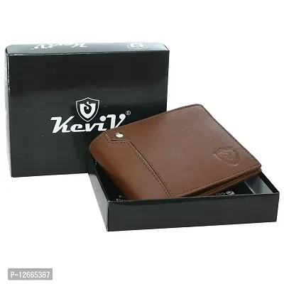 Keviv? Genuine Leather Wallet for Men (GW116-A) (Tan)-thumb5