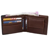 Kevivreg; Genuine Leather Wallet for Men (Tan)-thumb2