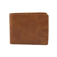 Kevivreg; Genuine Leather Wallet for Men || Men's Wallet || (Tan)-thumb1