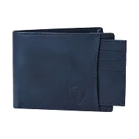 Keviv? Genuine Leather Wallet for Men EXTRANAL Card Holder Wallet (Blue)-thumb1