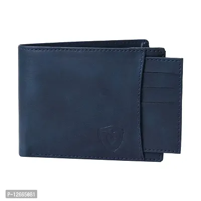 Keviv? Genuine Leather Wallet for Men EXTRANAL Card Holder Wallet (Blue)-thumb2