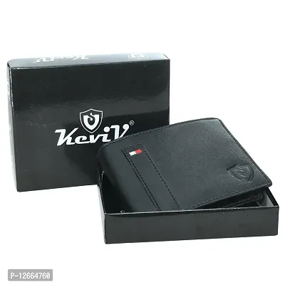 Keviv? Genuine Leather Wallet for Men (GW117-A) (Black)-thumb5