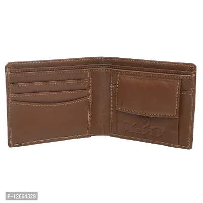 Keviv? Genuine Leather Wallet for Men (GW117-A) (Tan)-thumb3