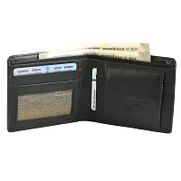 Kevivreg; Genuine Leather Wallet for Men || Men's Wallet || (Black)-thumb1