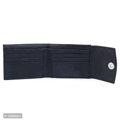 Kevivreg; Artifical Leather Wallet for Men/Men's Wallet (Black)-thumb4