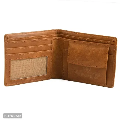 Kevivreg; Genuine Leather Wallet for Men || Men's Wallets || (Tan)-thumb3