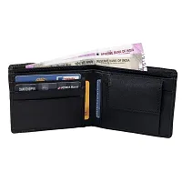 Keviv? Genuine Leather Wallet for Men (Black)-thumb2