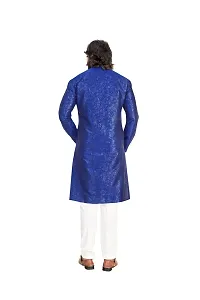 Great Choice Men's Silk Ethnic Festival Wear Kurta (Blue); Size: XX-Large - keri_010-thumb4