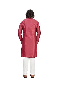 Great Choice Men's Silk Ethnic Festival Wear Kurta (Maroon); Size: Large - keri_010-thumb4
