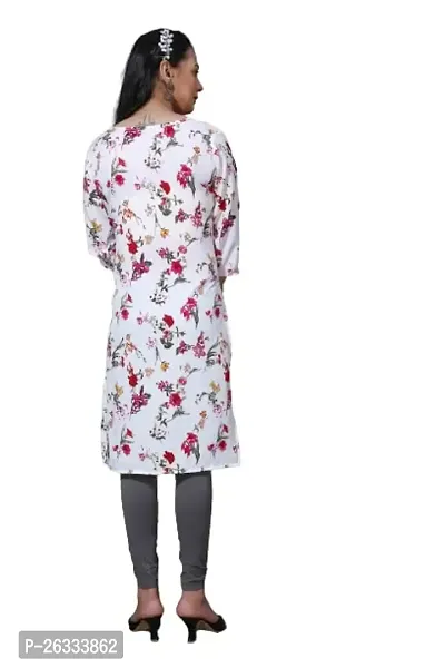 Great Choice Women's Floral Print Crepe, Silk Maternity Straight Feeding Kurti?-thumb4