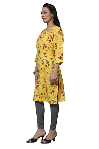 Great Choice Women's Floral Print Crepe, Silk Maternity Straight Feeding Kurti?-thumb3