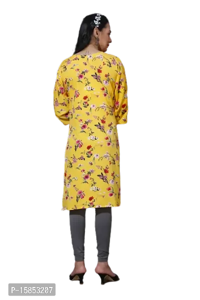 Floral printed Womens Feeding Crepe Kurti-thumb4