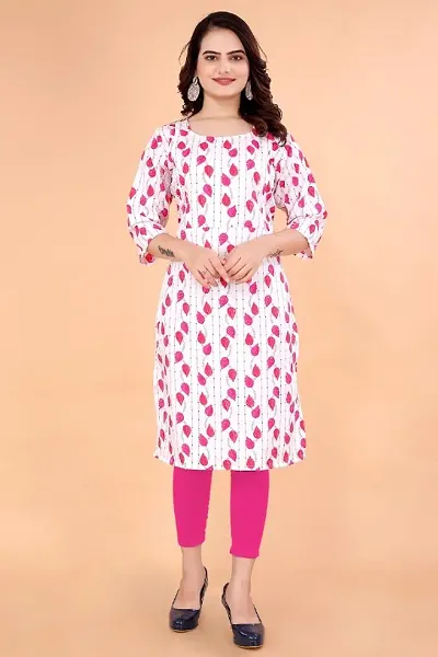 Classic Crepe Printed Maternity Kurtis for Women