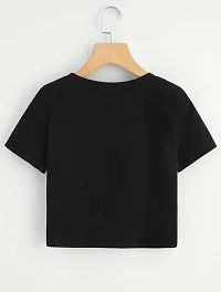 Black Crop Top for Women (Black_M)-thumb2