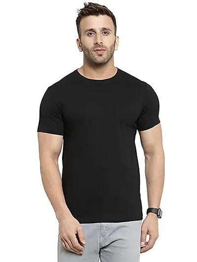 YouthPoi Men's Round Neck Half Sleeve Regular Fit Tshirt