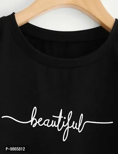 Black Crop Top for Women (Black_L)-thumb2