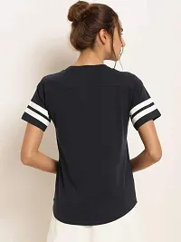 FASHIONARI Women's Cotton Trendy Stylish T-Shirt (Black, Small)-thumb3