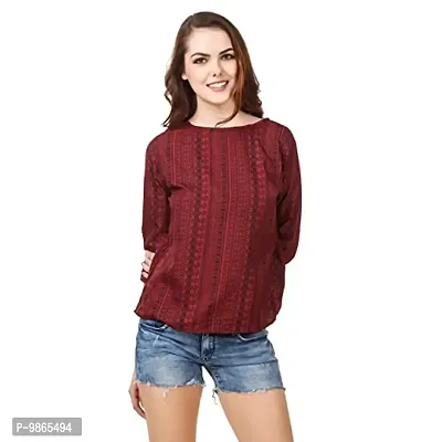 Girls and Women Crepe TOP,3/4 Sleeves,Casual and Formal TOP