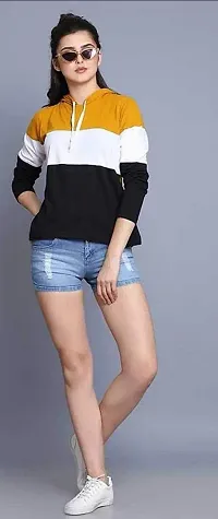 Piku Fashion Women's Hoodie Full Sleeves Cotton Blend Stylish T-Shirt-thumb4