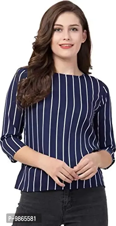 TUSI Fashion Women's Regular Fit Printed Casual Tops