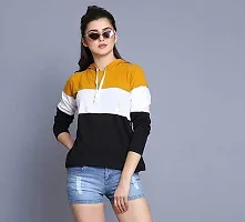 Piku Fashion Women's Hoodie Full Sleeves Cotton Blend Stylish T-Shirt-thumb3