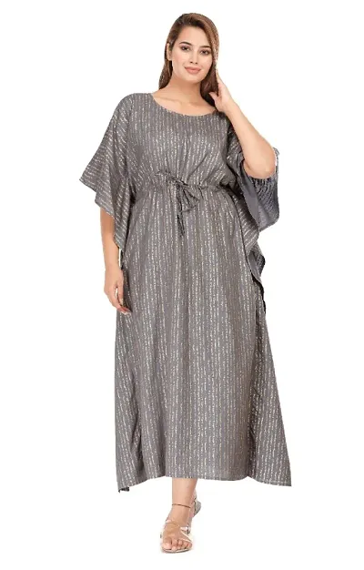 Jemor Rayon Color Kaftan Kurta/Dress for Women