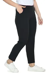 PREEGO Women's Solid Rib Cotton Stretchable Slim Fit Jeggings-thumb3