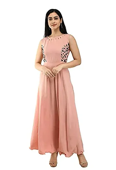 PREEGO Women Fit and Flare Gown Dress