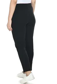 PREEGO Women's Solid Rib Cotton Stretchable Slim Fit Jeggings-thumb1