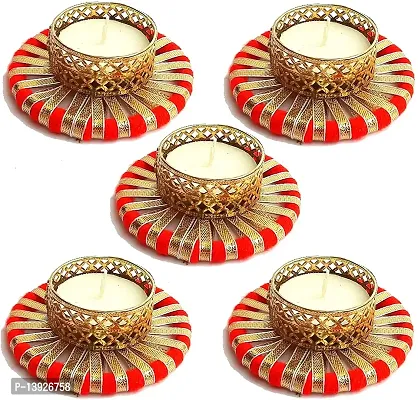 Forty Wings 5 Pcs Bangle Gotta Work Tealight Diya Candle Holder for Diwali Festival Home Decorations Lights